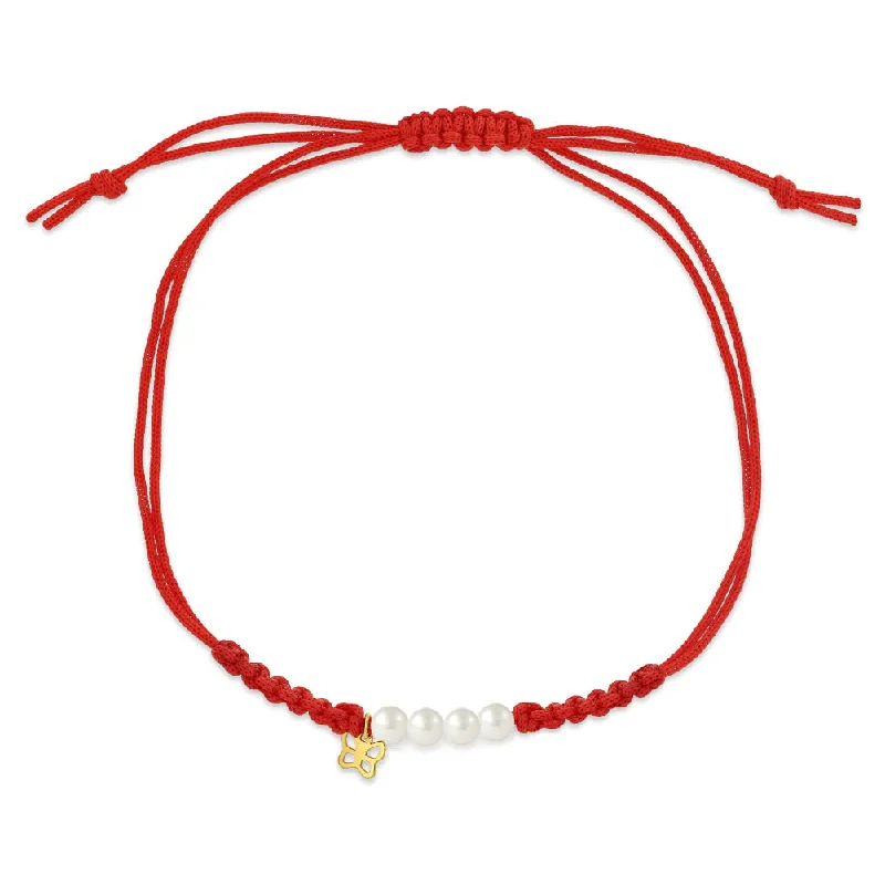 Bestselling Jewelry At Special Promotional Rates 14k Gold Red Fortune Freshwater Pearl Kids / Teen Bracelet Butterfly Charm Bestselling Jewelry At Special Promotional Rates 14k Gold Red Fortune Freshwater Pearl Kids / Teen Bracelet Butterfly Charm