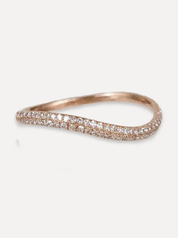 Big Savings On Your Favorite Jewelry Pieces 14K Diamond Wave Ring