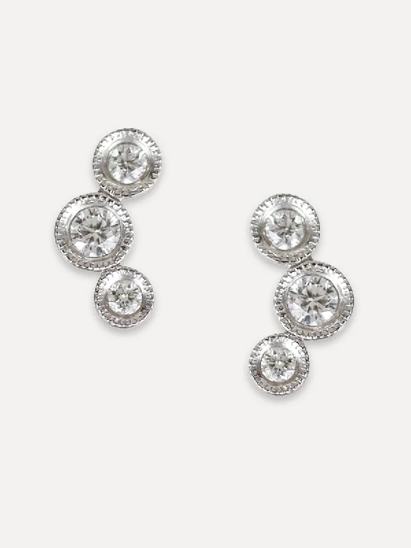 Fashion-Forward Jewelry At Exclusive Discounts 14K Diamond Round Cluster Studs
