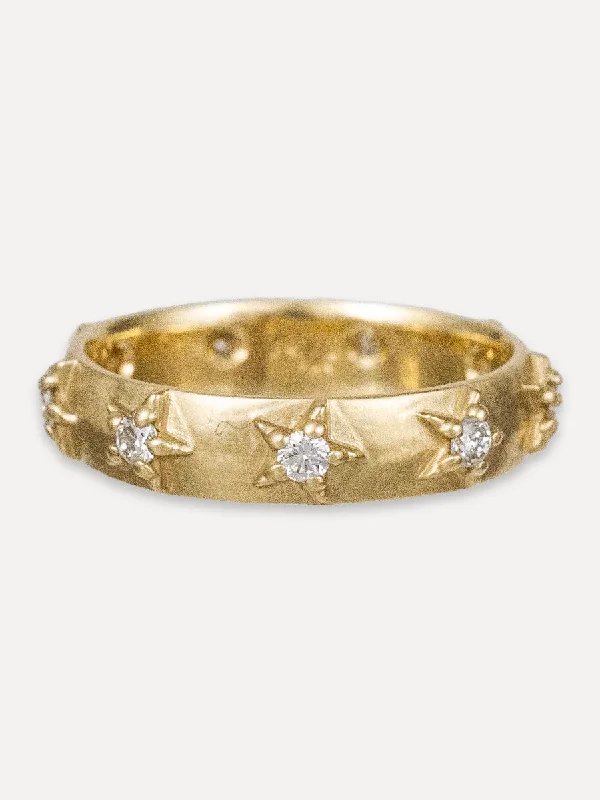 14K Starshine 10-Diamond Band