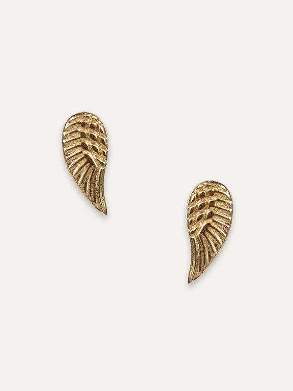 High-End Sparkle, Low-End Prices – Shop Now 14K Angel Wing Studs