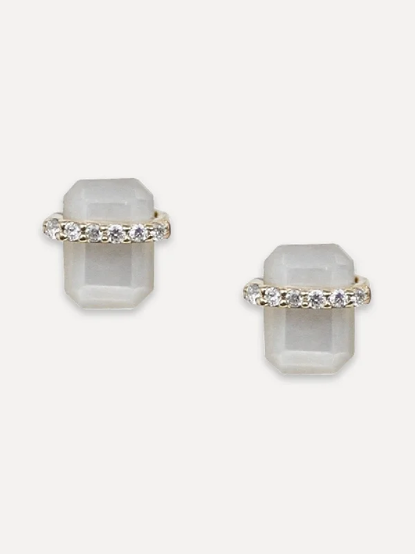 Exclusive Savings On Timeless Jewelry Pieces 14K Baguette Mother Of Pearl & Diamond Studs Exclusive Savings On Timeless Jewelry Pieces 14K Baguette Mother Of Pearl & Diamond Studs