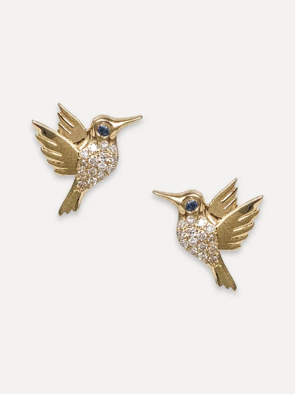 Once-A-Year Jewelry Sale – Grab Your Favorites Now 14K Diamond & Blue Sapphire Hummingbird Studs Once-A-Year Jewelry Sale – Grab Your Favorites Now 14K Diamond & Blue Sapphire Hummingbird Studs