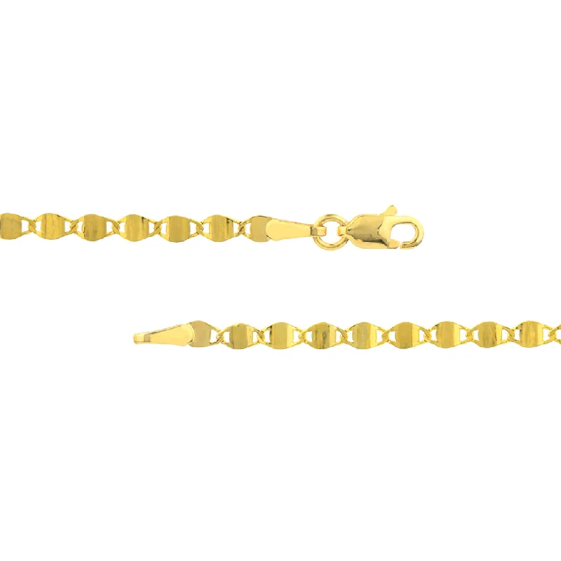 14K Yellow Gold Diamond Cut Valentino Bracelet