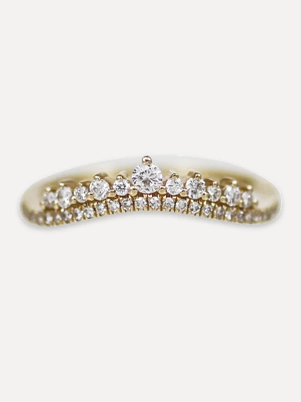 Beautiful Jewelry, Breathtaking Discounts – Hurry In 14K Diamond Tiara Contour Band Beautiful Jewelry, Breathtaking Discounts – Hurry In 14K Diamond Tiara Contour Band