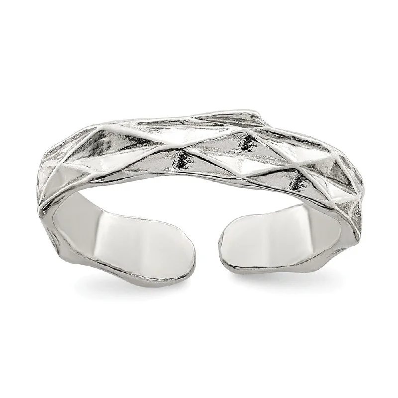 Modern Statement Jewelry For Bold Styling 3mm Sterling Silver Toe Ring