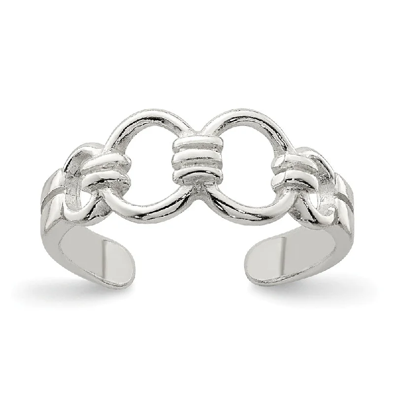 Premium Jewelry, Premium Discounts – Act Fast 5mm Chain Link Toe Ring in Sterling Silver Premium Jewelry, Premium Discounts – Act Fast 5mm Chain Link Toe Ring in Sterling Silver