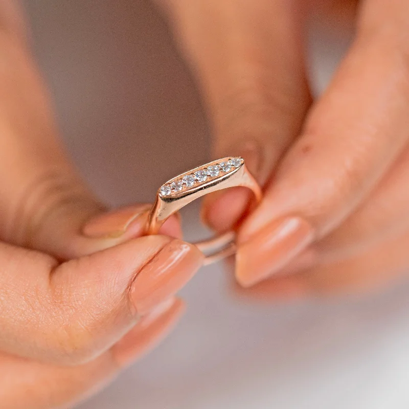 Shop Dazzling Rings, Earrings, And More At Special Discounts Fancy design diamond rose gold silver ring Shop Dazzling Rings, Earrings, And More At Special Discounts Fancy design diamond rose gold silver ring