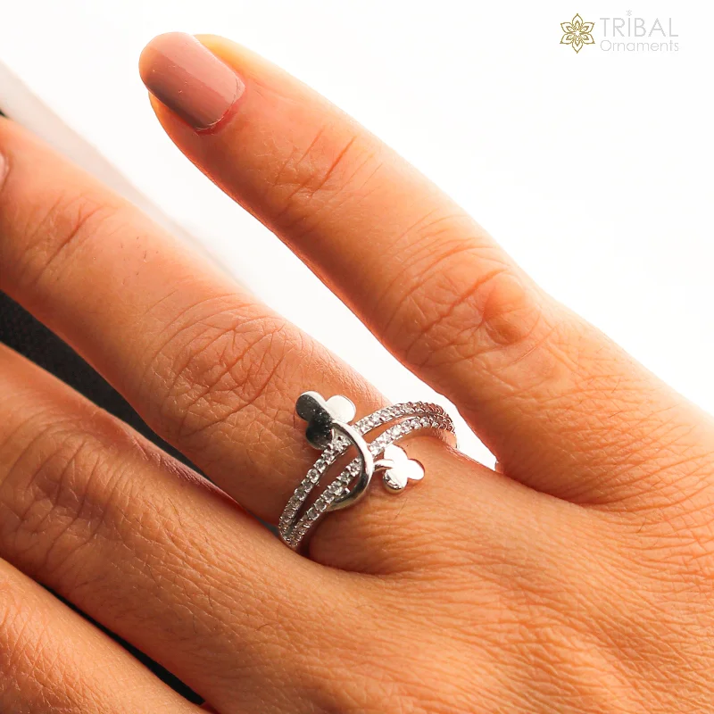 Affordable Glamour – Must-Have Jewelry At Special Rates Flower design diamond rose gold silver ring Affordable Glamour – Must-Have Jewelry At Special Rates Flower design diamond rose gold silver ring