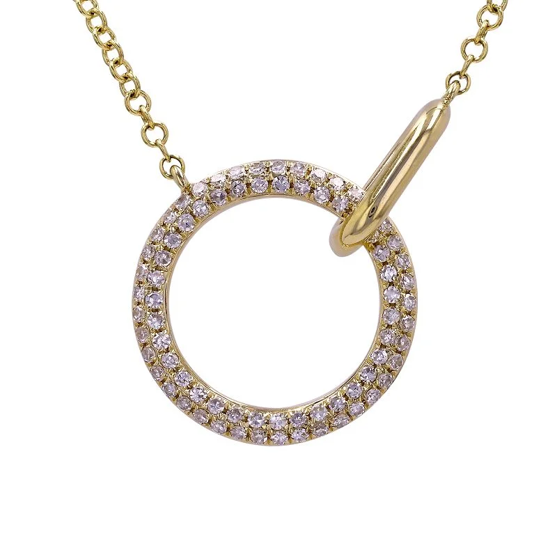 Elegant Jewelry, Affordable Luxury – Shop Now ADDISON DIAMOND OPEN CIRCLE NECKLACE