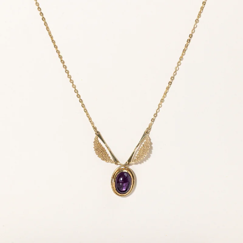 Bohemian-Inspired Jewelry For Free-Spirited Fashion Amethyst Pendant Necklace | 5.50ct | 18" |