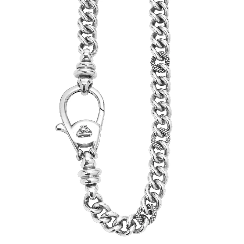 Anthem Caviar Beaded Chain Necklace | 12mm