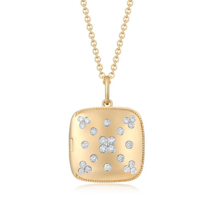 Stunning Jewelry At Even More Stunning Prices ASPEN SQUARE DIAMOND NECKLACE