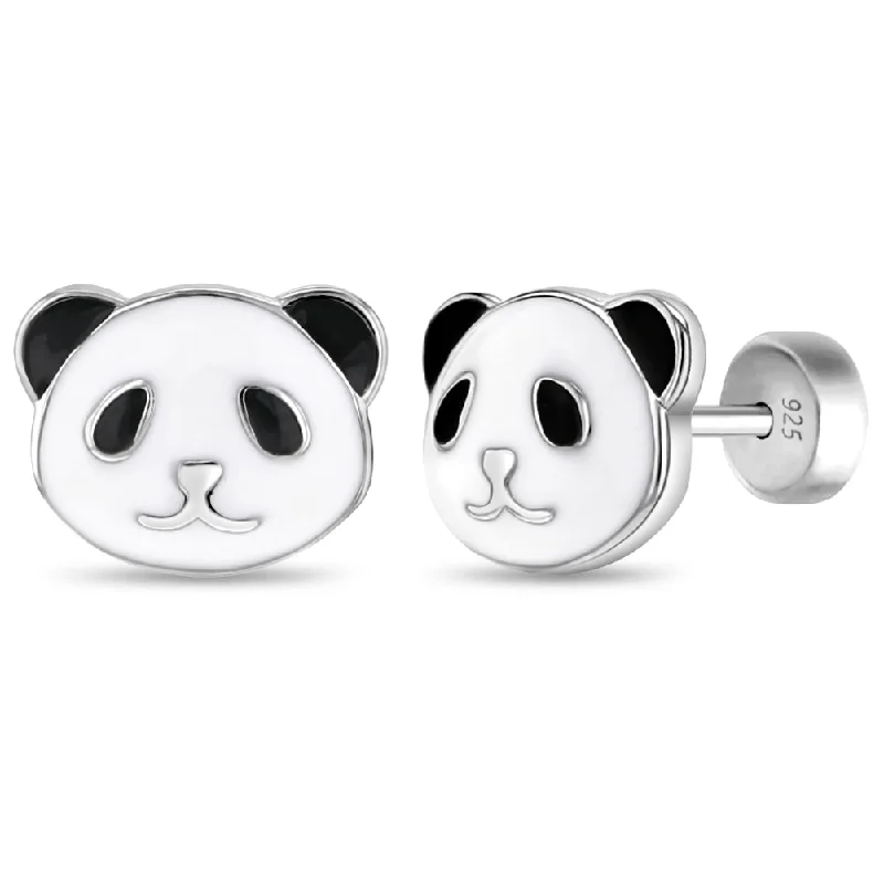 Handcrafted Jewelry Sale – Unique Designs At Low Prices Baby Panda Baby / Toddler / Kids Earrings Safety Push Back Enamel - Sterling Silver Handcrafted Jewelry Sale – Unique Designs At Low Prices Baby Panda Baby / Toddler / Kids Earrings Safety Push Back Enamel - Sterling Silver