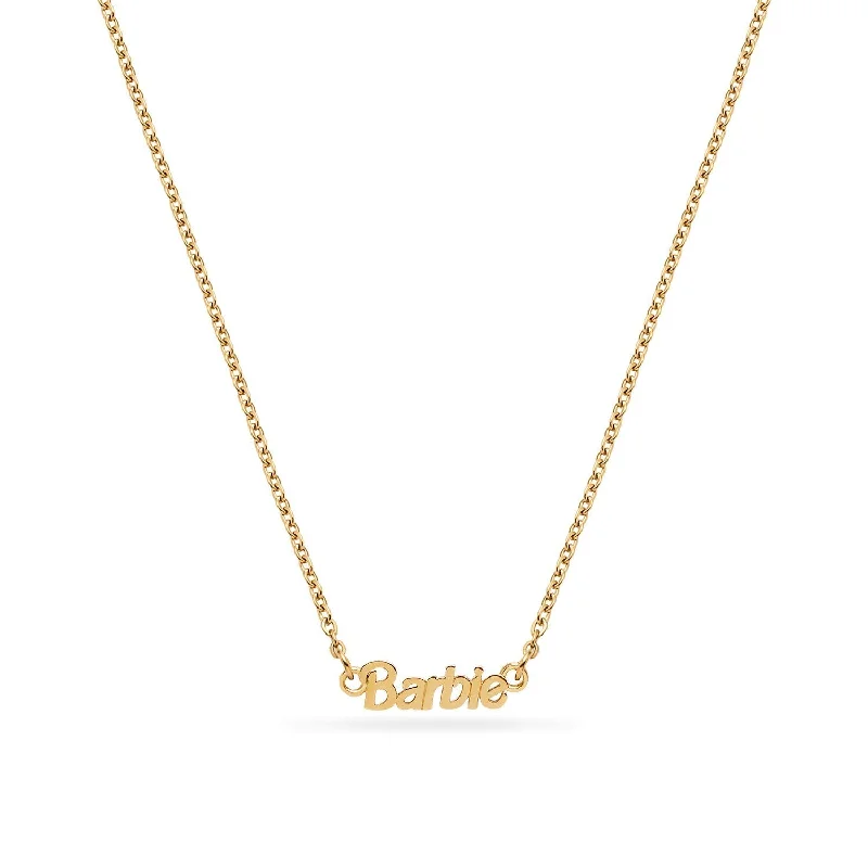 Delicate Crystal Jewelry For Sophisticated Charm Barbie Necklace (Gold)