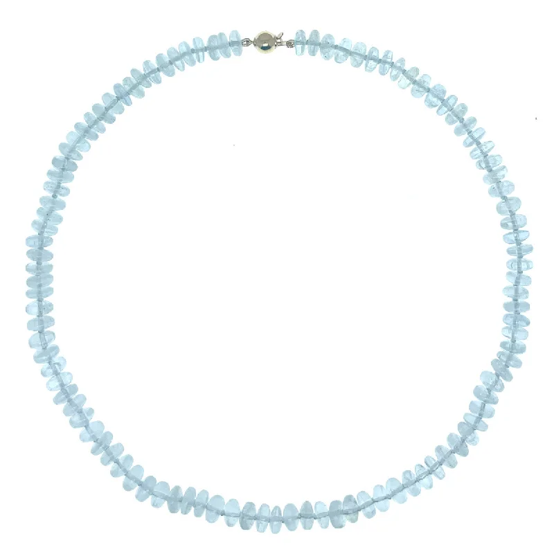 Beaded Aquamarine Necklace