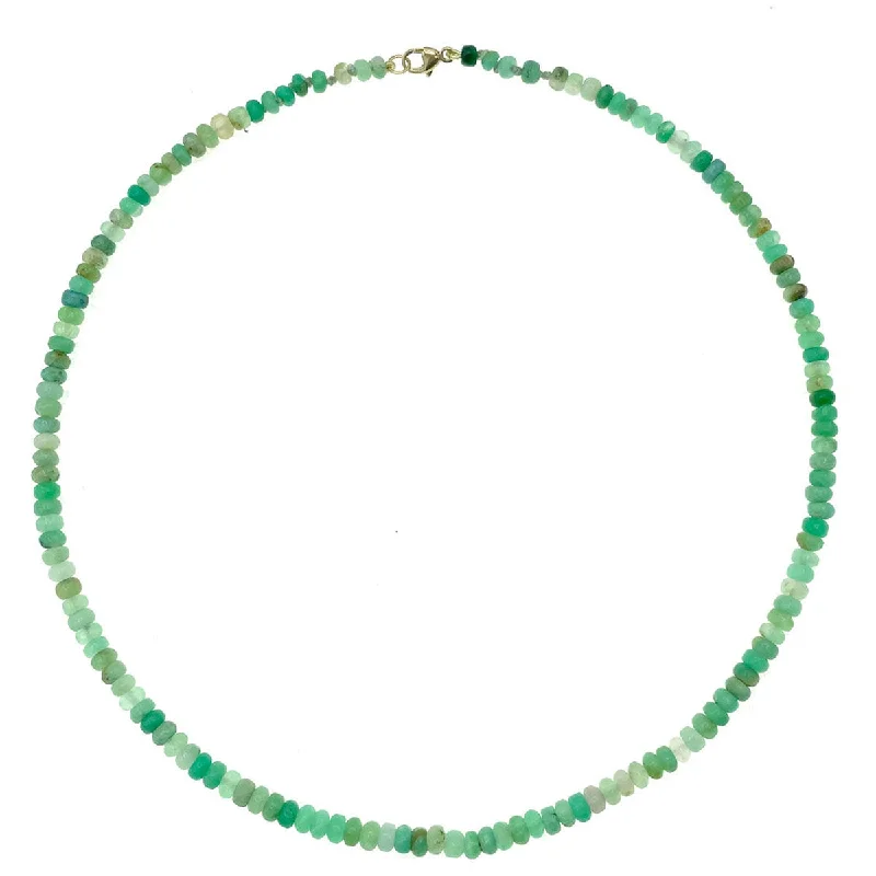 Beaded Mini Chrysoprase Necklace