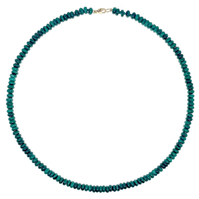 Beaded Mini Malachite Necklace