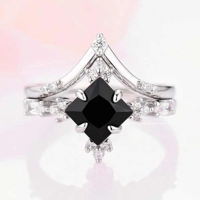 Flash Sale On Stunning Jewelry – Don't Miss Out Black Onyx Ring Set- 925 Sterling Silver Flash Sale On Stunning Jewelry – Don't Miss Out Black Onyx Ring Set- 925 Sterling Silver