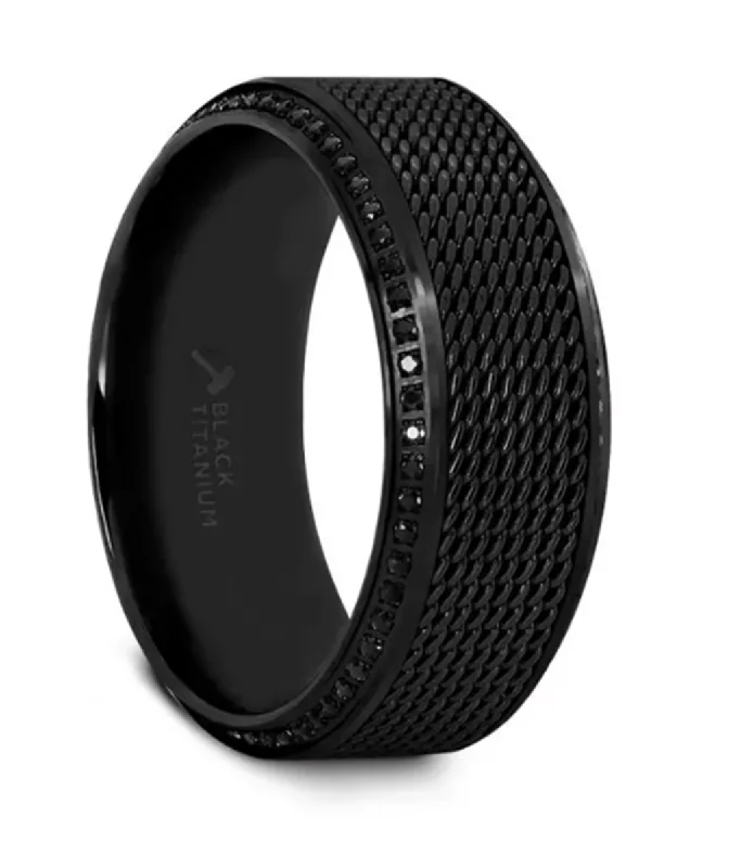 High-End Jewelry, Now More Affordable Than Ever Black Titanium ‘Knight’ 10mm Steel Chain Black Diamond Wedding Band High-End Jewelry, Now More Affordable Than Ever Black Titanium ‘Knight’ 10mm Steel Chain Black Diamond Wedding Band