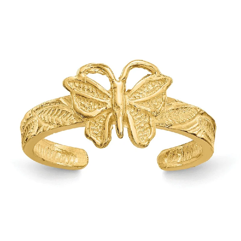 Affordable Luxury Jewelry – Style At A Great Price Butterfly Toe Ring in 14 Karat Gold Affordable Luxury Jewelry – Style At A Great Price Butterfly Toe Ring in 14 Karat Gold