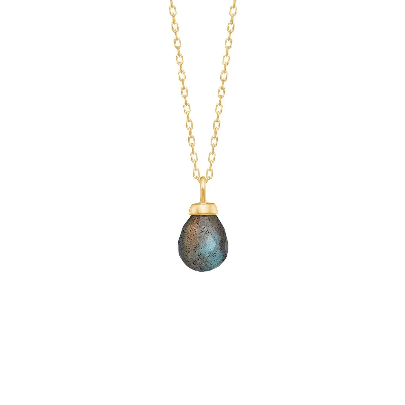Everyday Jewelry Essentials Now On Sale 10K Gold Pendant w. Labradorite