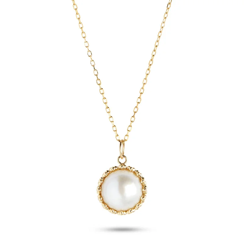 Elevate Your Outfit With Discounted Statement Jewelry Dome 10K Gold Pendant w. Pearl Elevate Your Outfit With Discounted Statement Jewelry Dome 10K Gold Pendant w. Pearl