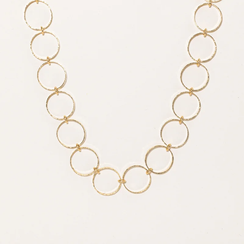 Timeless Elegance, Temporary Discounts – Act Fast 'Cavelti' 18k Yellow Gold Circle Link Necklace | 24" | Timeless Elegance, Temporary Discounts – Act Fast 'Cavelti' 18k Yellow Gold Circle Link Necklace | 24" |