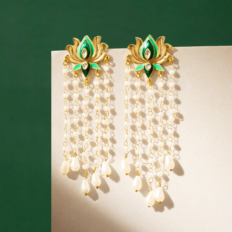 Must-Have Jewelry At Irresistible Discounts Chamak Chalo Light & Dark Green Truck Art Earrings Must-Have Jewelry At Irresistible Discounts Chamak Chalo Light & Dark Green Truck Art Earrings