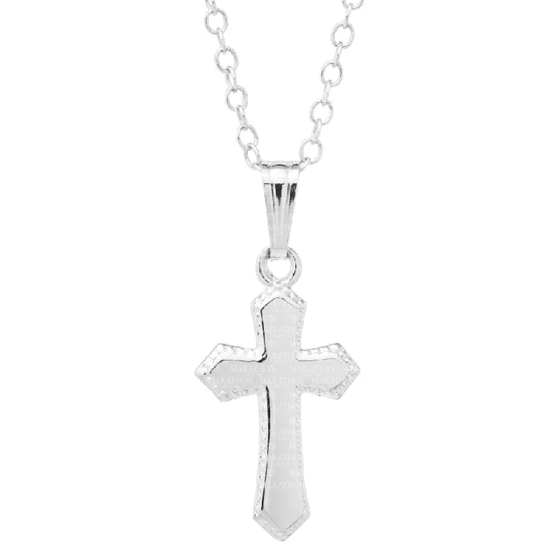 Exclusive Jewelry Offers – Shine For Less Children's Silver Cross Pendant Necklace 15" Exclusive Jewelry Offers – Shine For Less Children's Silver Cross Pendant Necklace 15"