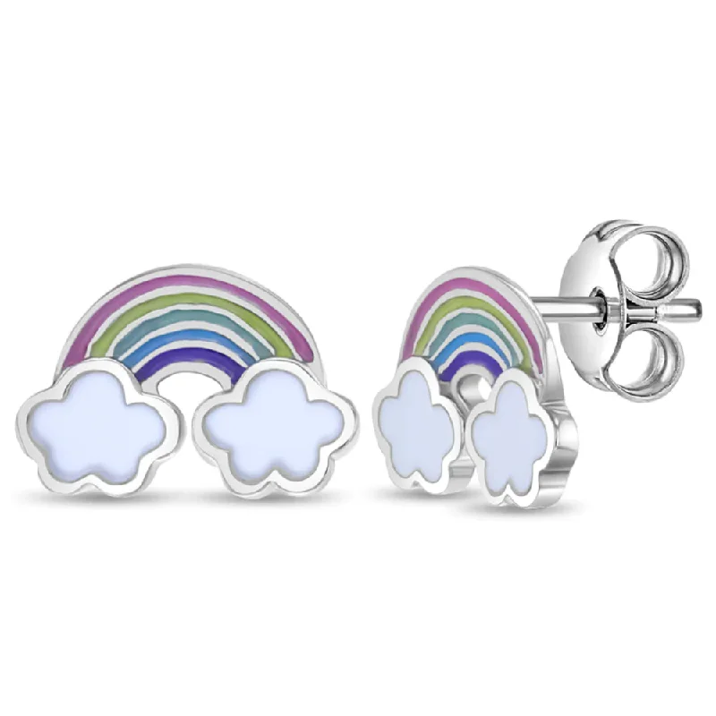 Children's Whimsical Rainbow Children's Earrings