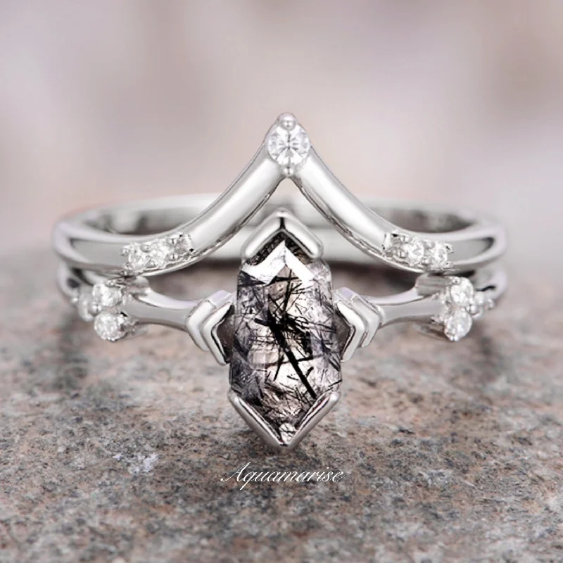 Celebrate With Sparkle – Jewelry Sale Now Live Rutilated Quartz Ring Set- 925 Sterling Silver Celebrate With Sparkle – Jewelry Sale Now Live Rutilated Quartz Ring Set- 925 Sterling Silver