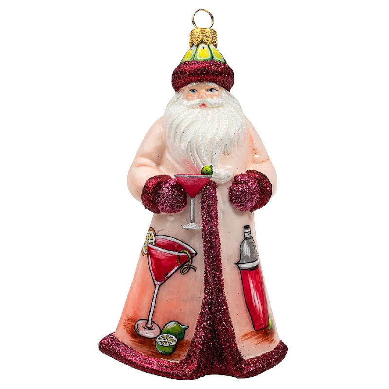 Cosmopolitan Santa Ornament