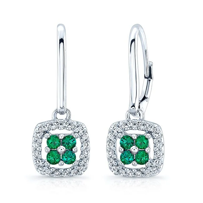 Unmissable Deals On Handmade Jewelry Collections Created Emerald And Diamond Dangle Clover Leverback Earrings In 14k White Gold Unmissable Deals On Handmade Jewelry Collections Created Emerald And Diamond Dangle Clover Leverback Earrings In 14k White Gold