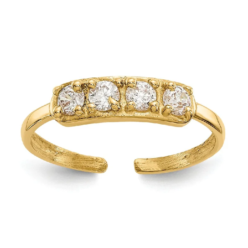 Special Jewelry Deals – Upgrade Your Collection Cubic Zirconia Toe Ring in 14 Karat Gold Special Jewelry Deals – Upgrade Your Collection Cubic Zirconia Toe Ring in 14 Karat Gold
