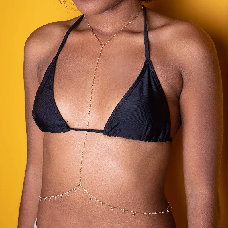 Flash Sale On Exquisite Jewelry – Don't Miss Out Dainty Crystal Drop Body Chain