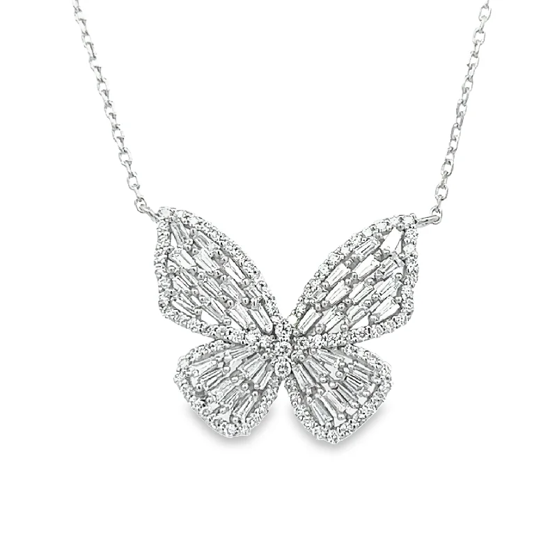 Don't Miss Out On Jaw-Dropping Jewelry Discounts Diamond Butterfly Pendant with Baguette Wings Don't Miss Out On Jaw-Dropping Jewelry Discounts Diamond Butterfly Pendant with Baguette Wings