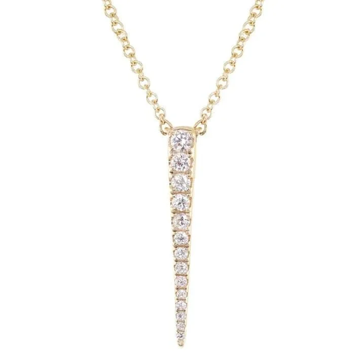 Personalized Jewelry At Special Discount Rates Diamond Dagger Necklace