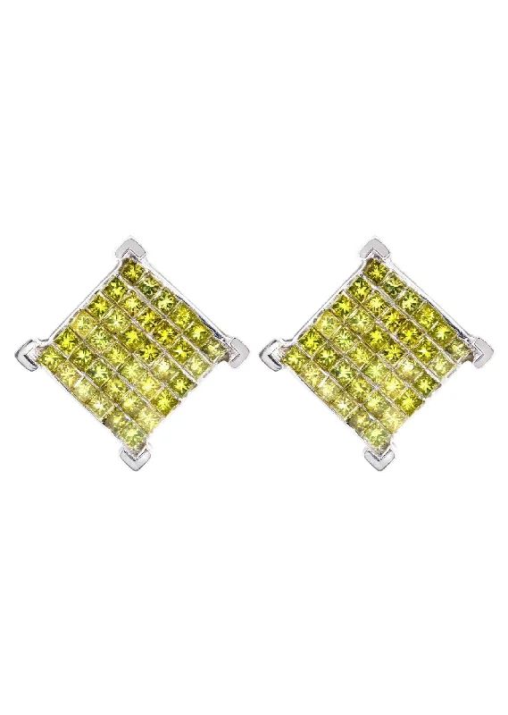 Discounted Jewelry For A Glamorous Look Diamond Earrings For Men | 1.85 Carats 14K White Gold Discounted Jewelry For A Glamorous Look Diamond Earrings For Men | 1.85 Carats 14K White Gold