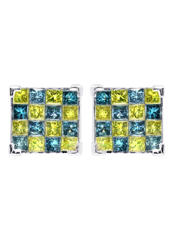 Handcrafted Jewelry Sale – Unique Designs At Low Prices Diamond Earrings For Men | 1.96 Carats 14K White Gold Handcrafted Jewelry Sale – Unique Designs At Low Prices Diamond Earrings For Men | 1.96 Carats 14K White Gold