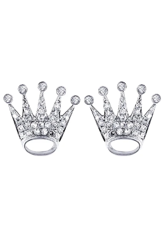 Affordable Luxury Jewelry For Every Occasion Diamond Earrings For Men | 14K White Gold | 0.57 Carats Affordable Luxury Jewelry For Every Occasion Diamond Earrings For Men | 14K White Gold | 0.57 Carats
