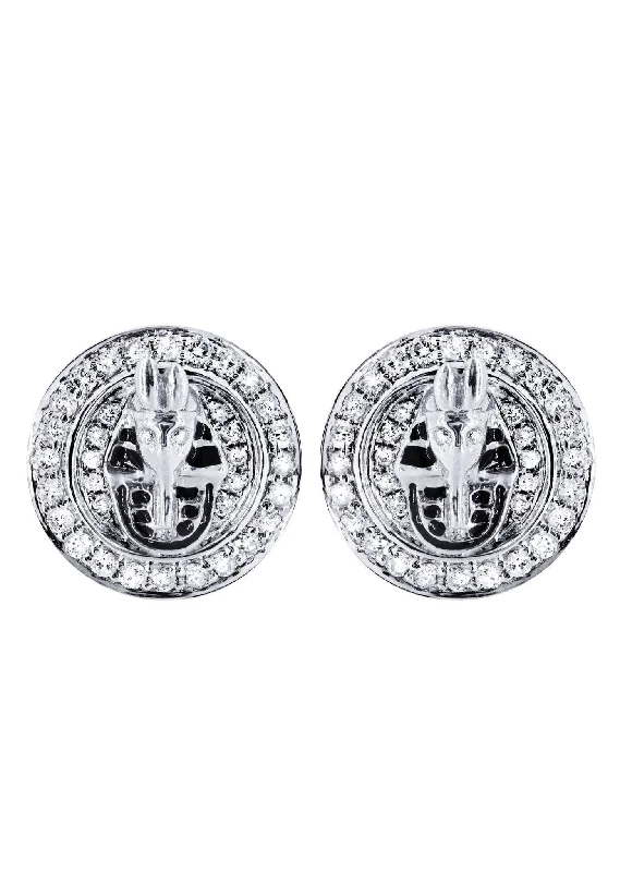 Flash Sale On Stunning Jewelry – Don't Miss Out Diamond Earrings For Men | 14K White Gold | 0.75 Carats Flash Sale On Stunning Jewelry – Don't Miss Out Diamond Earrings For Men | 14K White Gold | 0.75 Carats