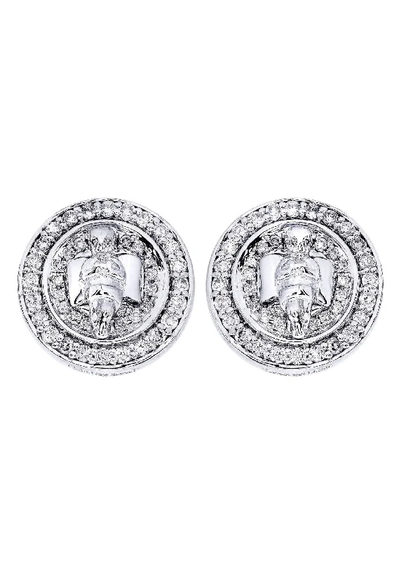 Exclusive Jewelry Offers – Sparkle For Less Diamond Earrings For Men | 14K White Gold | 0.82 Carats Exclusive Jewelry Offers – Sparkle For Less Diamond Earrings For Men | 14K White Gold | 0.82 Carats