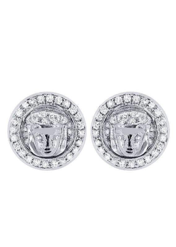 Premium Jewelry Now Available At Special Discounts Diamond Earrings For Men | 14K White Gold | 0.84 Carats Premium Jewelry Now Available At Special Discounts Diamond Earrings For Men | 14K White Gold | 0.84 Carats