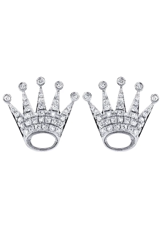 Shop Dazzling Jewelry At The Best Prices Diamond Earrings For Men | 14K White Gold | 0.86 Carats Shop Dazzling Jewelry At The Best Prices Diamond Earrings For Men | 14K White Gold | 0.86 Carats