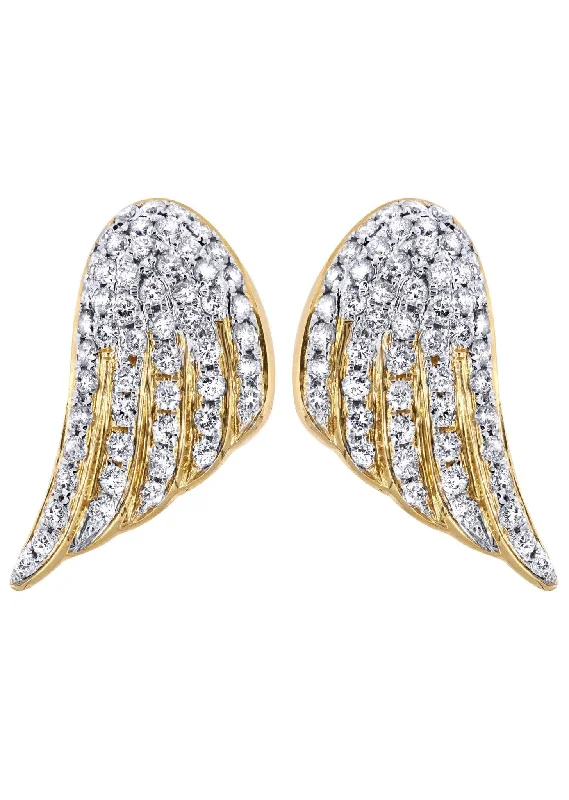 Handcrafted Jewelry Sale – Unique Designs At Low Prices Diamond Earrings For Men | 14K Yellow Gold | 1.56 Carats Handcrafted Jewelry Sale – Unique Designs At Low Prices Diamond Earrings For Men | 14K Yellow Gold | 1.56 Carats