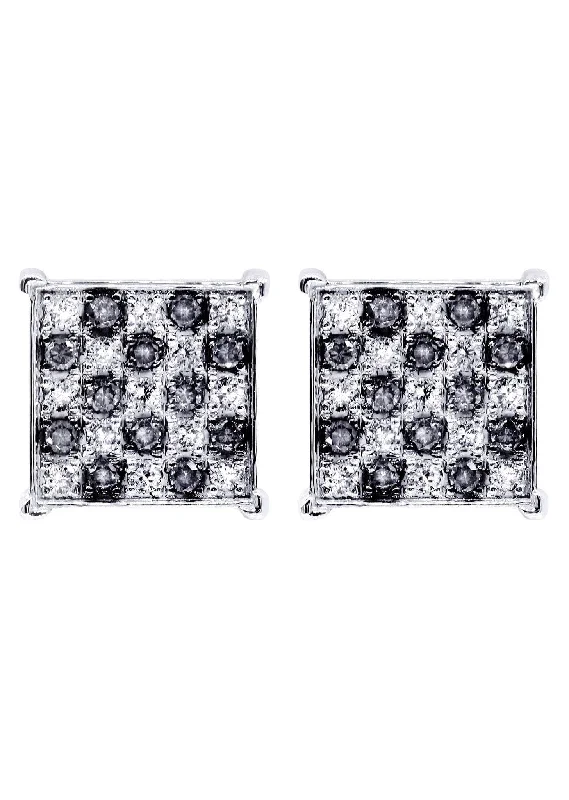 Limited-Stock Jewelry Sale – Once It's Gone, It's Gone Diamond Earrings For Men | 0.69 Carats 14K White Gold Limited-Stock Jewelry Sale – Once It's Gone, It's Gone Diamond Earrings For Men | 0.69 Carats 14K White Gold