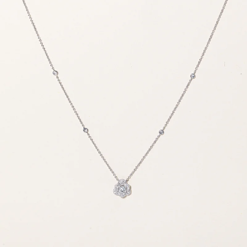Sparkle For Less – Shop Our Limited-Time Jewelry Deals Diamond Flower Pendant Necklace | 0.46ctw | 16" | Sparkle For Less – Shop Our Limited-Time Jewelry Deals Diamond Flower Pendant Necklace | 0.46ctw | 16" |