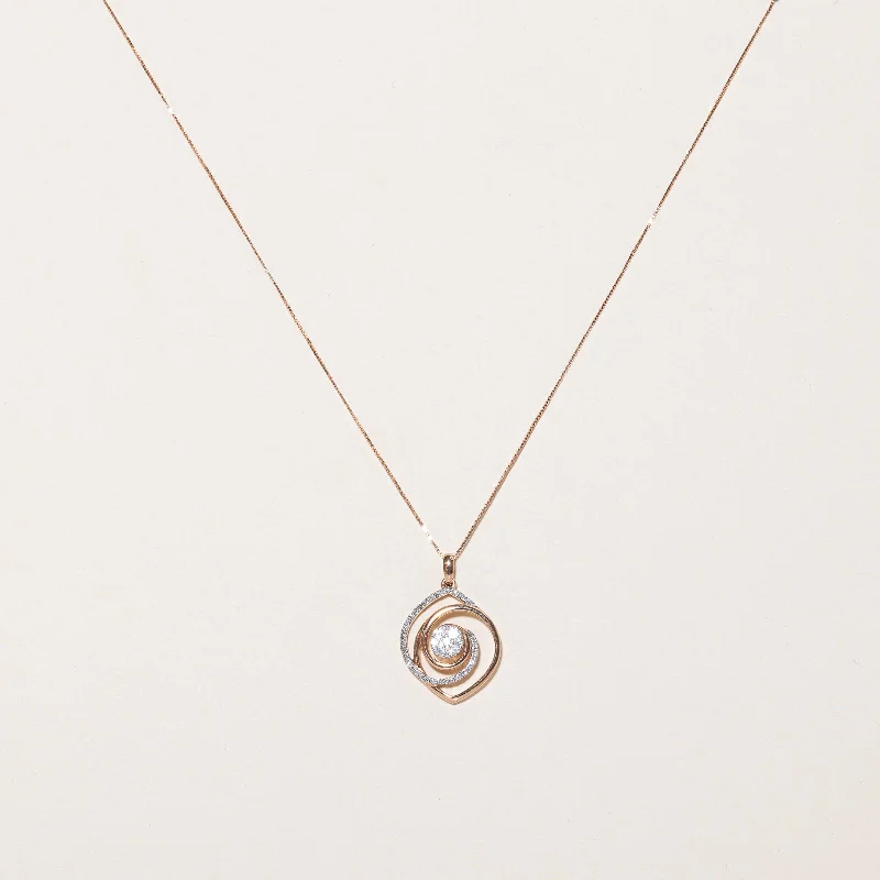 Diamond Pendant & Necklace | 0.37ctw | 18" |