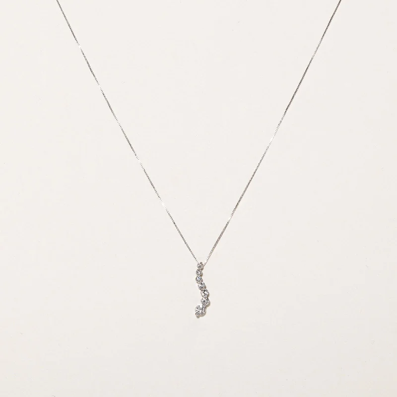 Diamond Drop Pendant & Necklace | 0.47ctw | 16.5" |